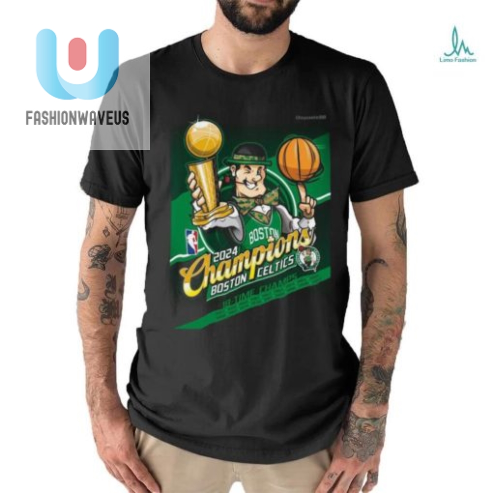 Celtics Mascot Shirt 2024 Nba Champs  Dunk On Boring Tees