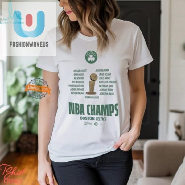 Celtics Youth 2024 Champs Tee Because Dynasties Start Young fashionwaveus 1 1