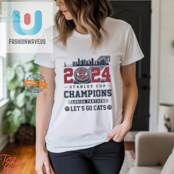 2024 Champs Florida Panthers Shirt Cats In The Skyline fashionwaveus 1 1