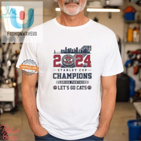 2024 Champs Florida Panthers Shirt Cats In The Skyline fashionwaveus 1 2