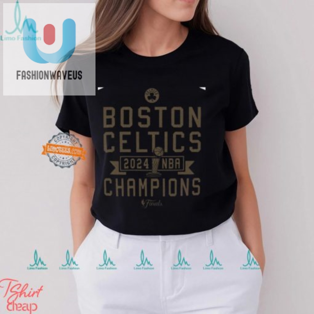 Dunking In Comfort Celtics 2024 Champs Tee Triumph