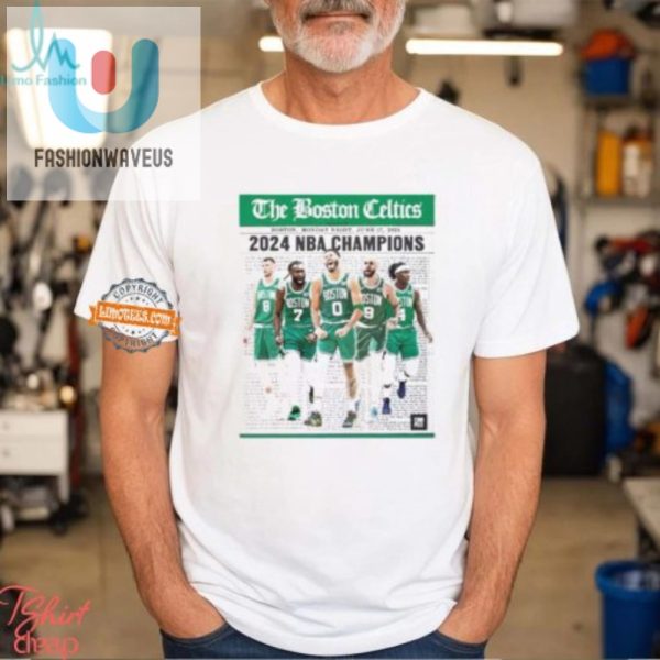 Celtics Champs 2024 Vintage Tshirt Guess What Its Monday fashionwaveus 1