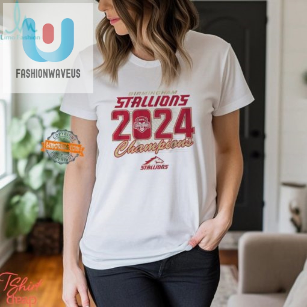 Get Your Giggle On Birmingham Stallions 2024 Champ Tee