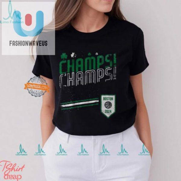Triple Champs 2024 Boston Shirt Hoops Humor At Its Best fashionwaveus 1