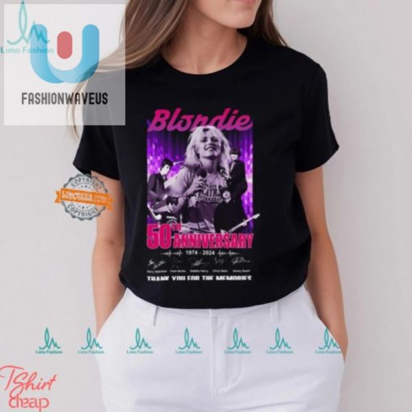 Blondie 50 Years Tshirt Because Memories Never Fade fashionwaveus 1