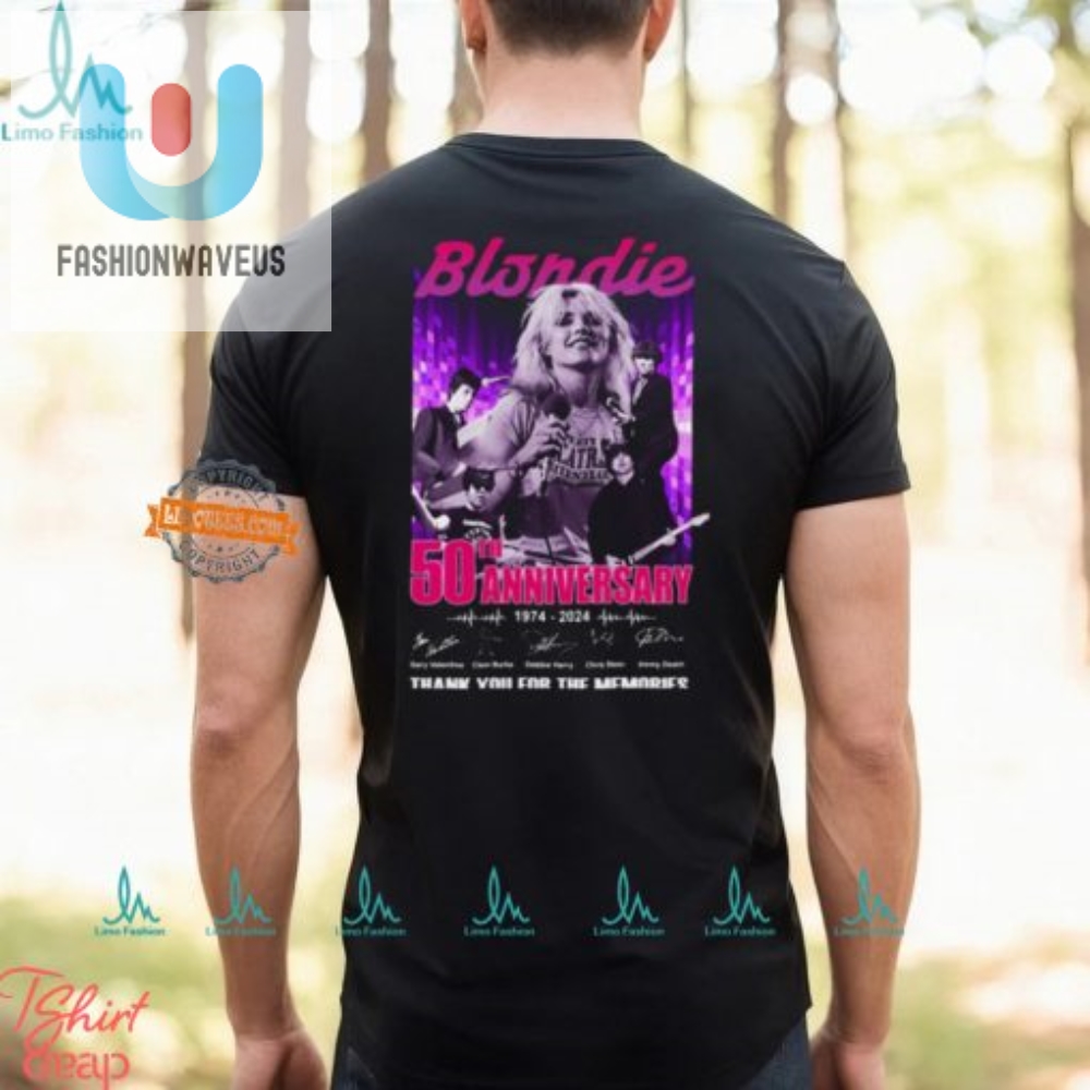Blondie 50 Years Tshirt Because Memories Never Fade
