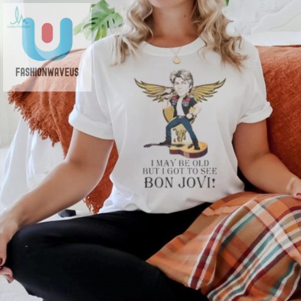 Funny I May Be Old Bon Jovi Signature Shirt Unique Gift fashionwaveus 1