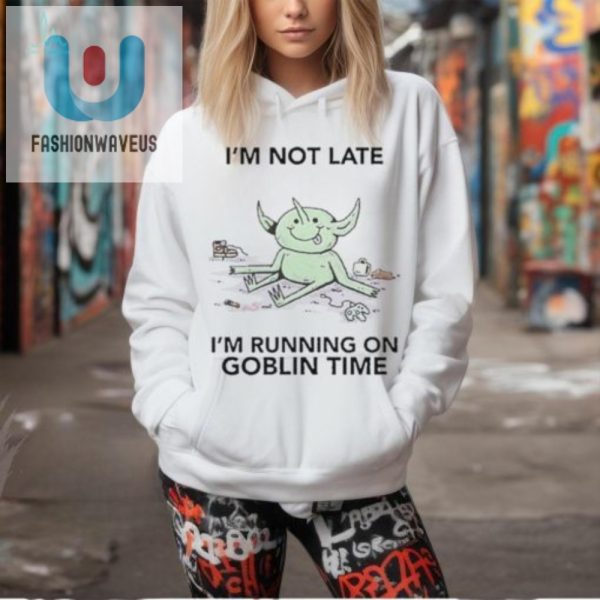 Official Funny Running On Goblin Time Tshirt Unique Quirky fashionwaveus 1 2