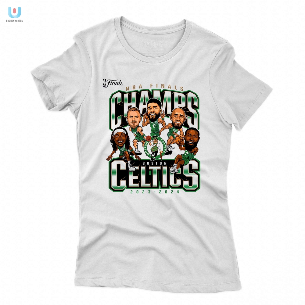Funny Celtics 2024 Champs Caricature Tee  Get Yours