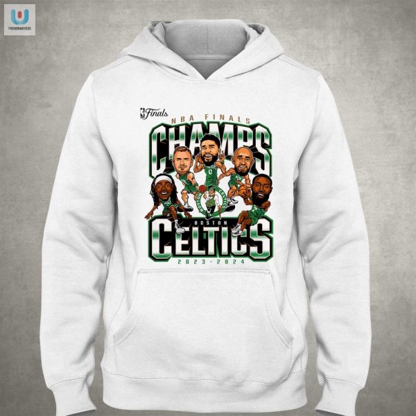 Funny Celtics 2024 Champs Caricature Tee Get Yours fashionwaveus 1 2