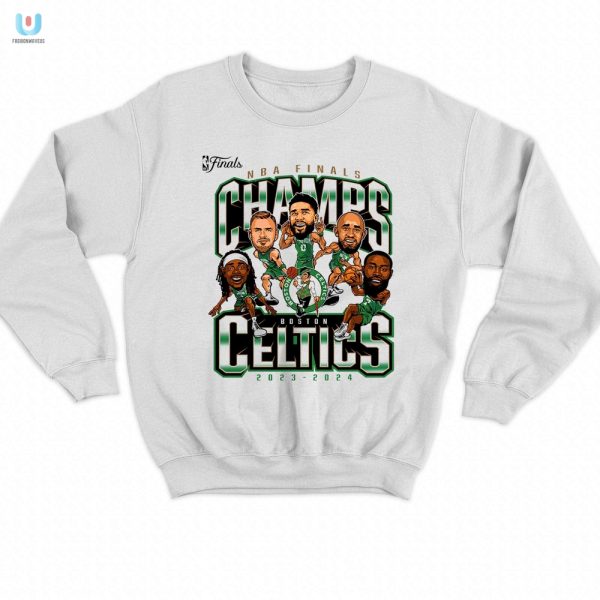 Funny Celtics 2024 Champs Caricature Tee Get Yours fashionwaveus 1 3