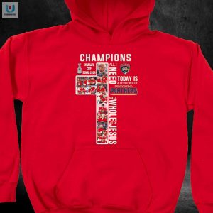 Funny 2024 Stanley Cup Champs Panthers Jesus Tshirt fashionwaveus 1 2