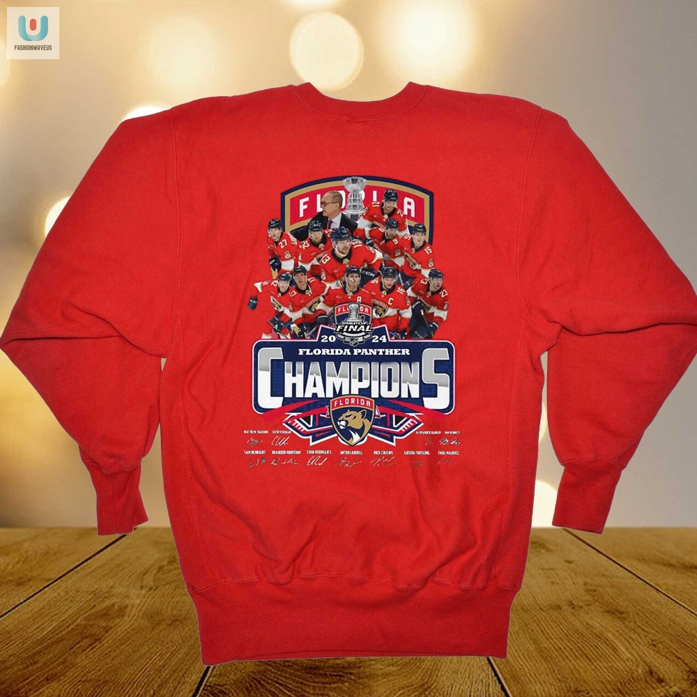 Florida Panthers 2024 Champs Tee Purrfect Victory Swag