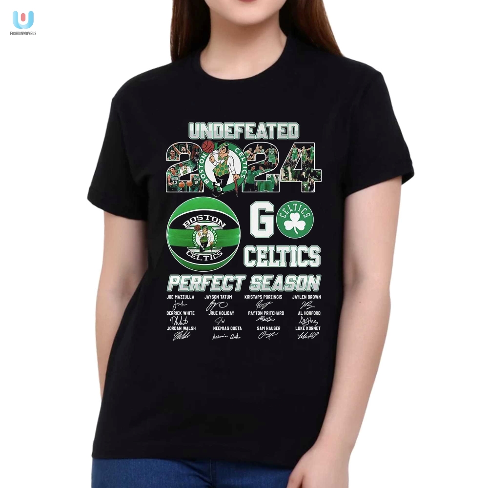 Get The Undefeated 2024 Celtics Tee  Perfectly Hilarious