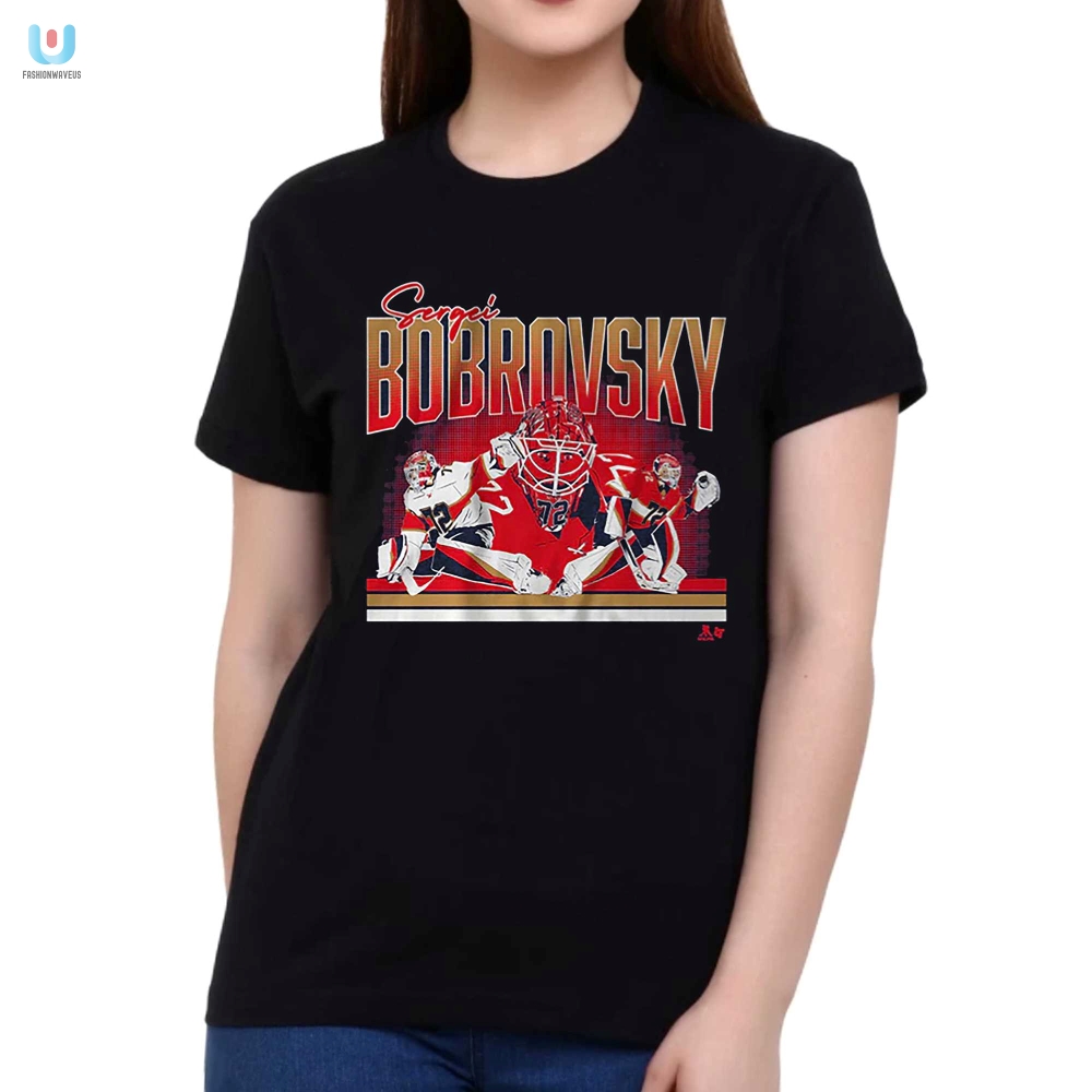 Get Blocked In Style Sergei Bobrovsky Collage Shirt