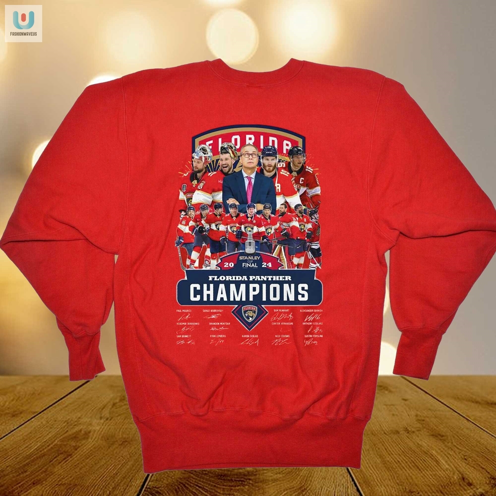 Stanley Cup 2024 Florida Panthers Champs Tee  No Kidding