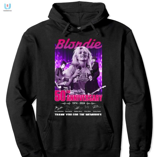 Blondie 50Th Anniversary Tee 50 Years Of Rock Laughs fashionwaveus 1 2