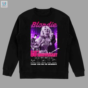 Blondie 50Th Anniversary Tee 50 Years Of Rock Laughs fashionwaveus 1 3