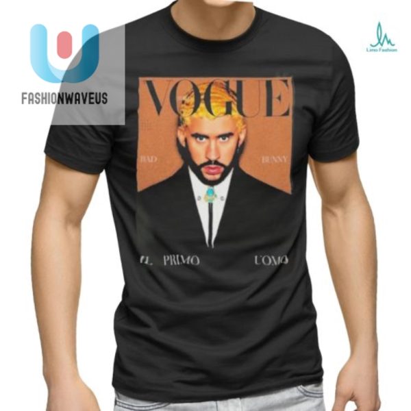 Snag Your Bad Bunny Vogue Italia Tee Style With A Wink fashionwaveus 1 2