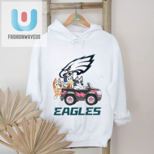 Bluey Car Fun Hilarious Eagles Shirt For Fans fashionwaveus 1