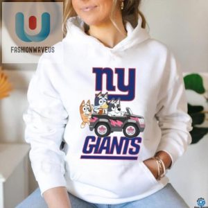 Score Big Laughs Bluey Fun With Giants Football Shirt fashionwaveus 1 3