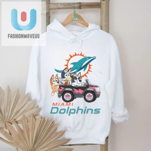 Bluey Rides With Dolphins Hilarious Car Fun Shirt fashionwaveus 1