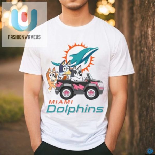 Bluey Rides With Dolphins Hilarious Car Fun Shirt fashionwaveus 1 2