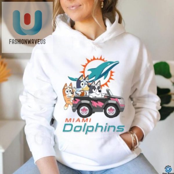 Bluey Rides With Dolphins Hilarious Car Fun Shirt fashionwaveus 1 3