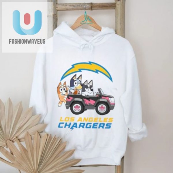 Drive With Bluey In Humorously Unique Chargers Tee fashionwaveus 1