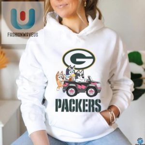 Score Laughs Bluey In Packers Gear Car Fun Awaits fashionwaveus 1 3