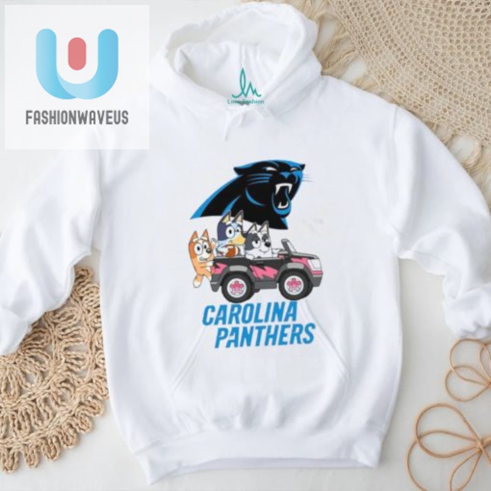 Bluey Fun Car Rides Carolina Panthers Shirt Laughs