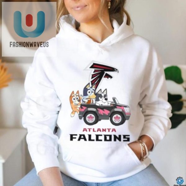 Score Laughs With Bluey In Falcons Gear Car Fun Ready fashionwaveus 1 3
