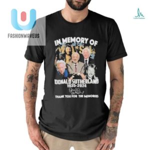 Funny Tribute Tshirt Donald Sutherland Mash Memories fashionwaveus 1 1
