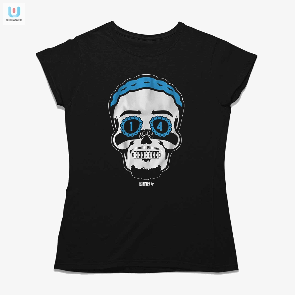 Get Sacked With Style Funny Amonra St Brown Skull Tee