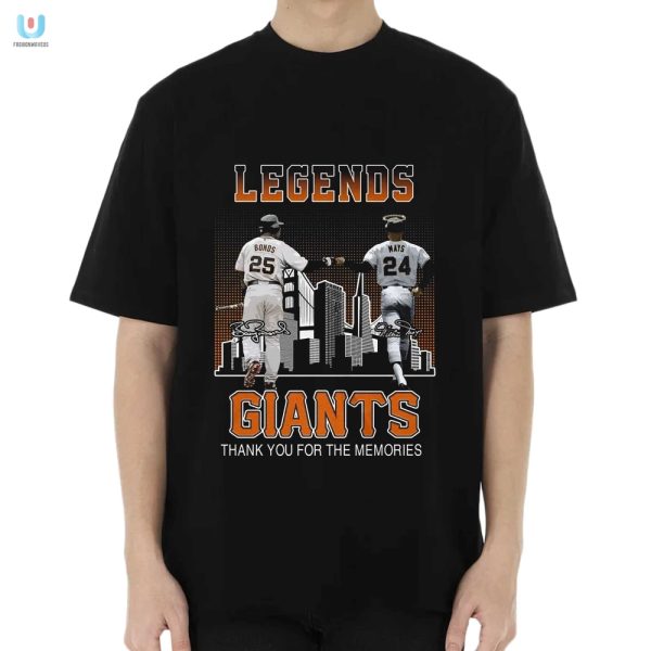 Funny Legends Bonds Mays Giants Memory Tshirt Unique fashionwaveus 1