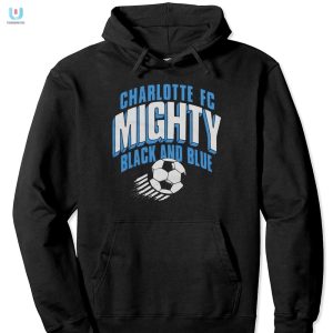Turn Heads With The Quirky Charlotte Fc Black Blue Shirt fashionwaveus 1 2