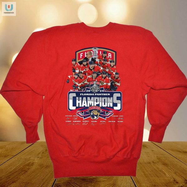 Florida Panthers 2024 Champs Tshirt The Cats Outta The Bag fashionwaveus 1 1