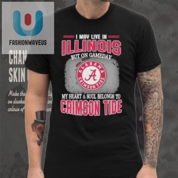Illinois Living Alabama Heart Funny Crimson Tide Shirt fashionwaveus 1