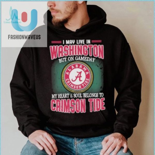 Gameday In Washington Heart With Alabama Crimson Tide Tee fashionwaveus 1 4