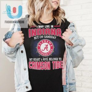 Indiana By Address Alabama By Heart Fun Game Day Tee fashionwaveus 1 5