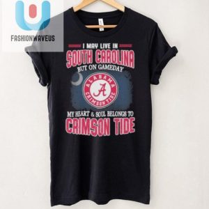 Funny South Carolina Fan Tshirt Heart With Alabama Crimson Tide fashionwaveus 1 1