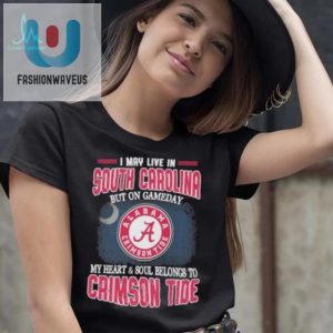 Funny South Carolina Fan Tshirt Heart With Alabama Crimson Tide fashionwaveus 1 2