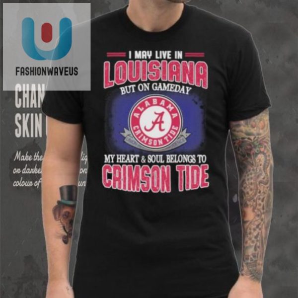 My Hearts In Alabama Funny Gameday Shirt For Louisiana Fans fashionwaveus 1