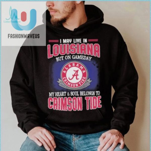 My Hearts In Alabama Funny Gameday Shirt For Louisiana Fans fashionwaveus 1 4
