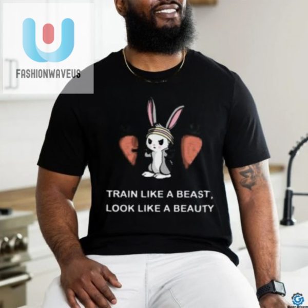 Train Like A Beast Beauty Mode On Hilarious Gym Tee fashionwaveus 1 2