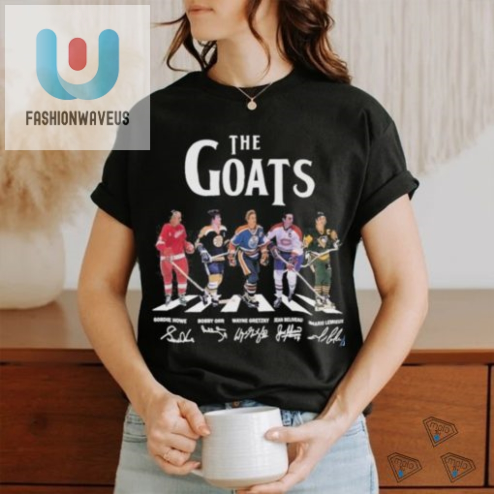 Goat Hockey Legends Abbey Road Funny Signature Shirt