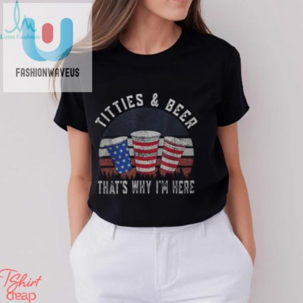 Funny Titties And Beer 4Th Of July Mens Tshirt Unique fashionwaveus 1