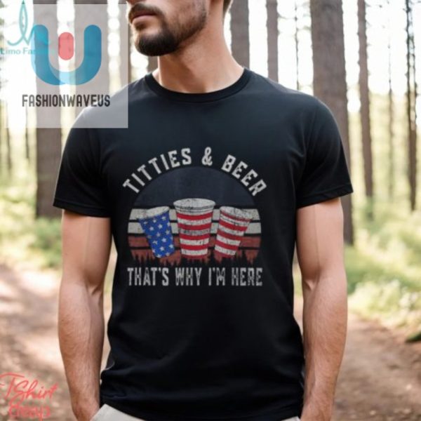 Funny Titties And Beer 4Th Of July Mens Tshirt Unique fashionwaveus 1 3
