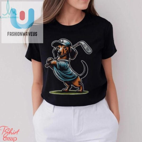 Dachshund Golfer Tee Funny Unique Mens Shirt fashionwaveus 1