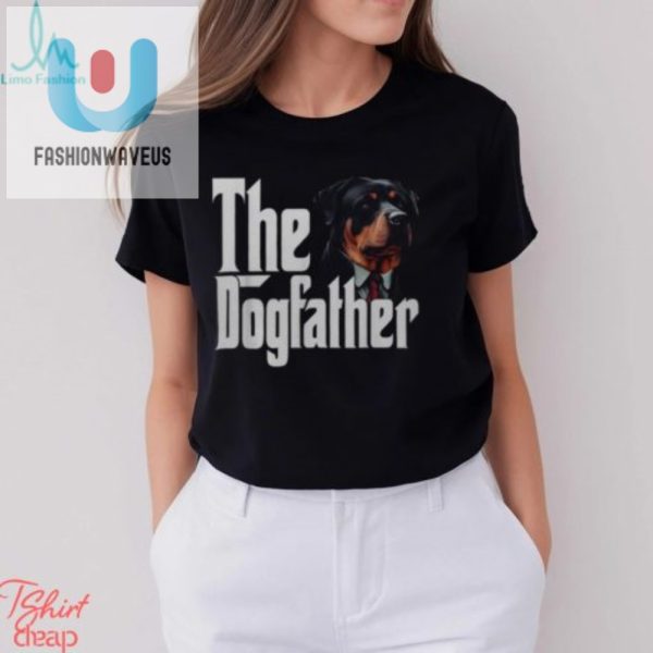 Rottweiler Dogfather Funny Dad Tshirt Pawsome Unique fashionwaveus 1